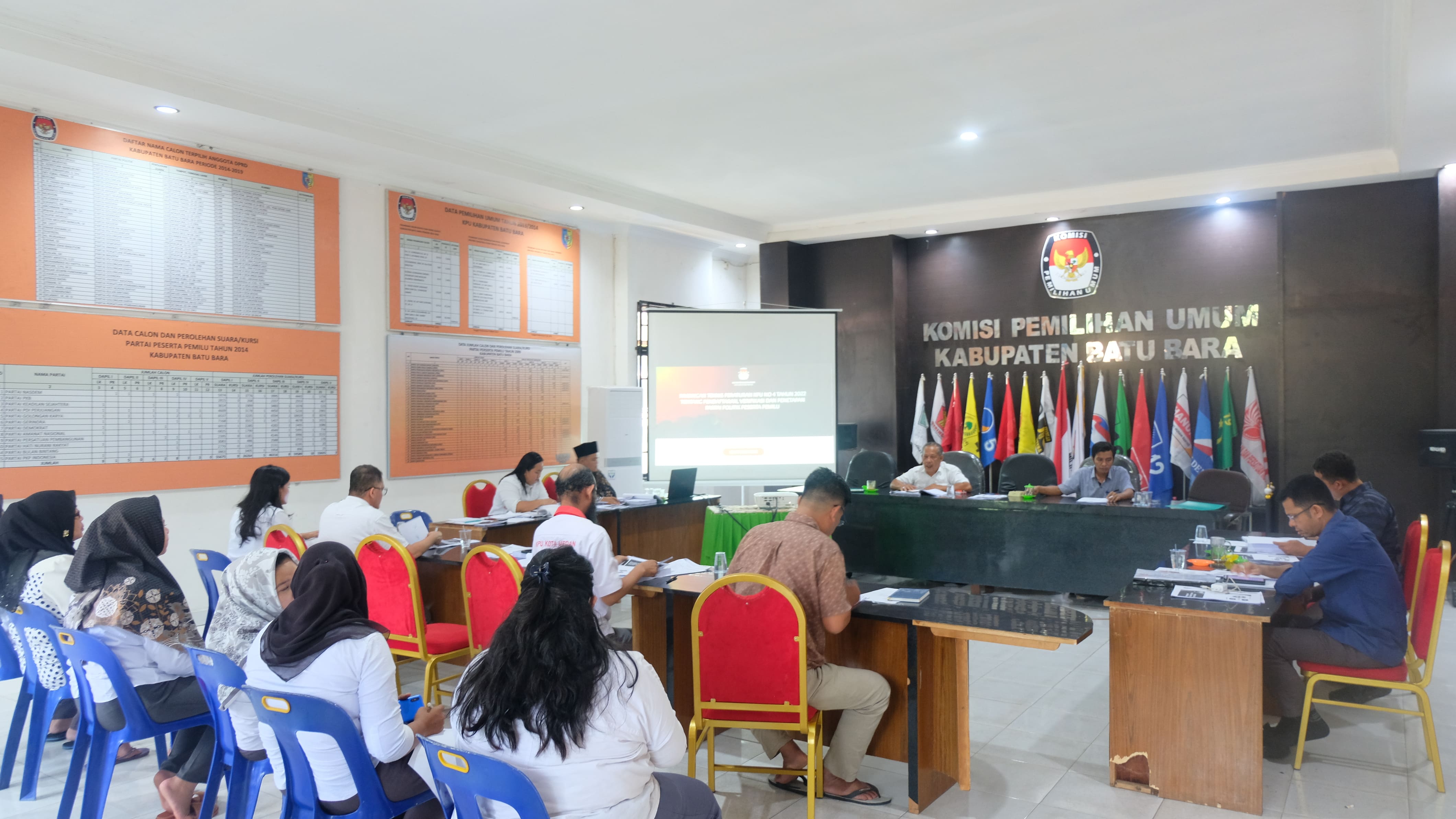 Sosialisasi Tata Kerja di  KPU Kabupaten Batu Bara